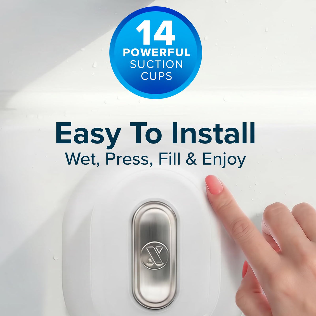 Better Soak Adjustable Overflow Drain Cover, Oval, White