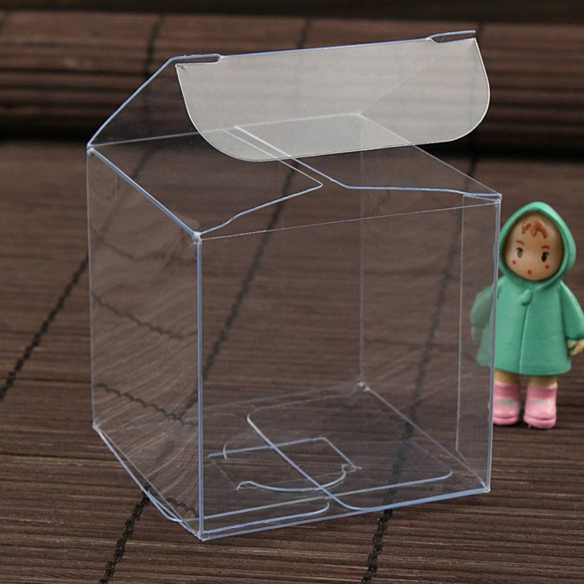Clear Packaging Boxes 5 pcs Transparent Pvc Cube Gift Boxes 1.96 X 1.96 X 1.96 Candy Chocolate Truffles Wedding
