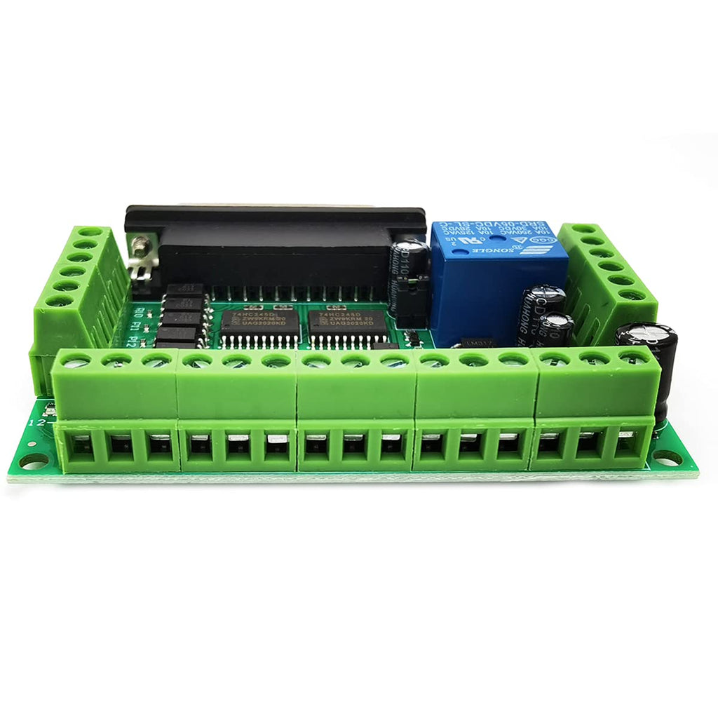 KIRO&SEEU 5 Axis CNC Interface Adapter Breakout Board for Stepper Motor Driver Mach3 +DB25