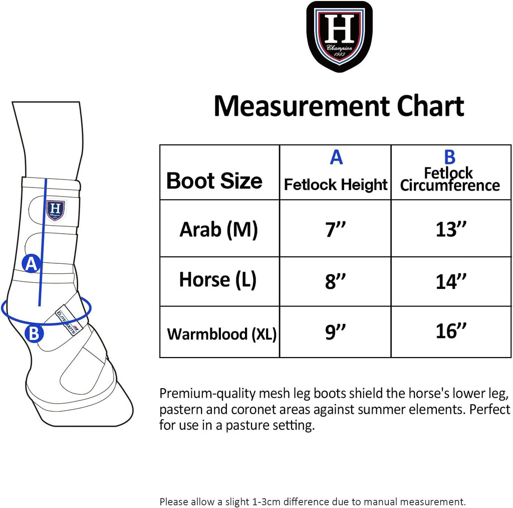 Horse Fly Boots Perfect Contoured Fit Leg Guards Dense Mesh Boots with Ventilated Comfort Reliable Protection from