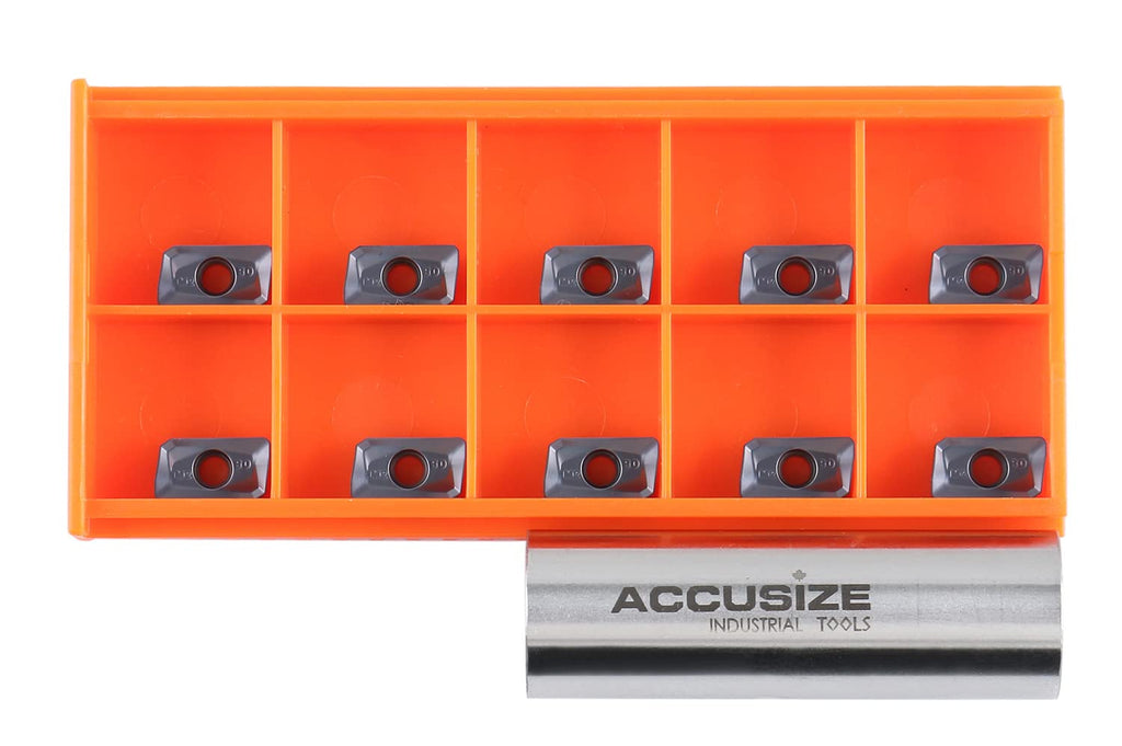 Accusize APMT1135PDER-M2 PVD-Coated Inserts, Stainless Steel, 10Pc