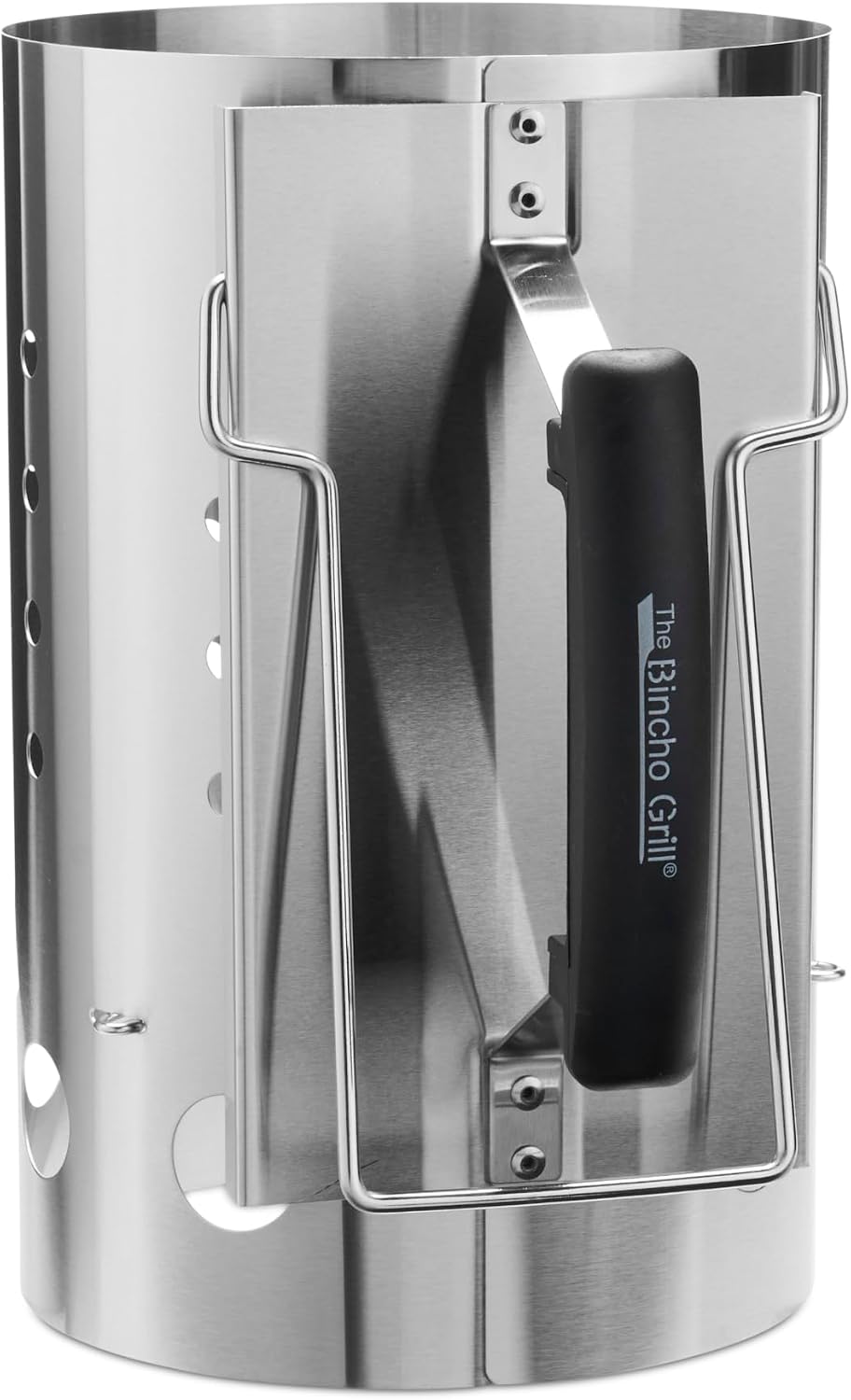 Stainless Steel Charcoal Chimney Starter – Perfect for Binchotan Charcoal & All Lump Charcoals and Briquettes, Built
