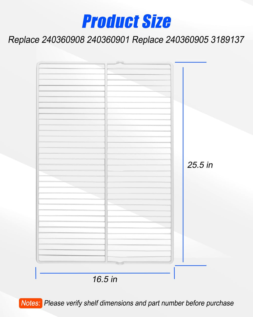 240360908 Refrigerator Wire Shelf Replacement Fit for Frigidaire Kenmore