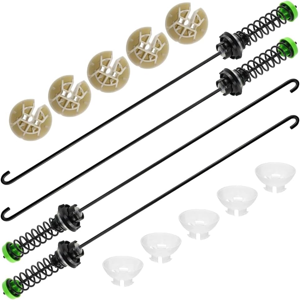 Suspension Rod Kit Replacement For Whirlpool Model WTW5000DW1 WTW4800XQ2 WTW4800XQ2, Amana NTW4600YQ0, Kenmore Elite 110.21102012 Washer