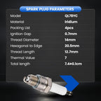 Iridium Spark Plug QL78YC 4 Pack for Evinrude Outboard