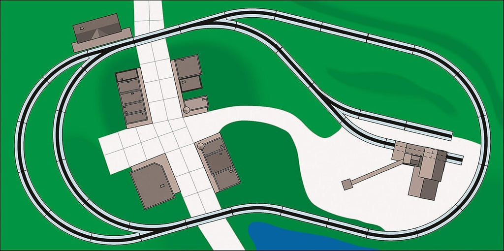 Trains Snap-Fit E-Z TRACK WORLD’S GREATEST HOBBY FIRST RAILROAD TRACK PACK - NICKEL SILVER Rail With Grey Roadbed