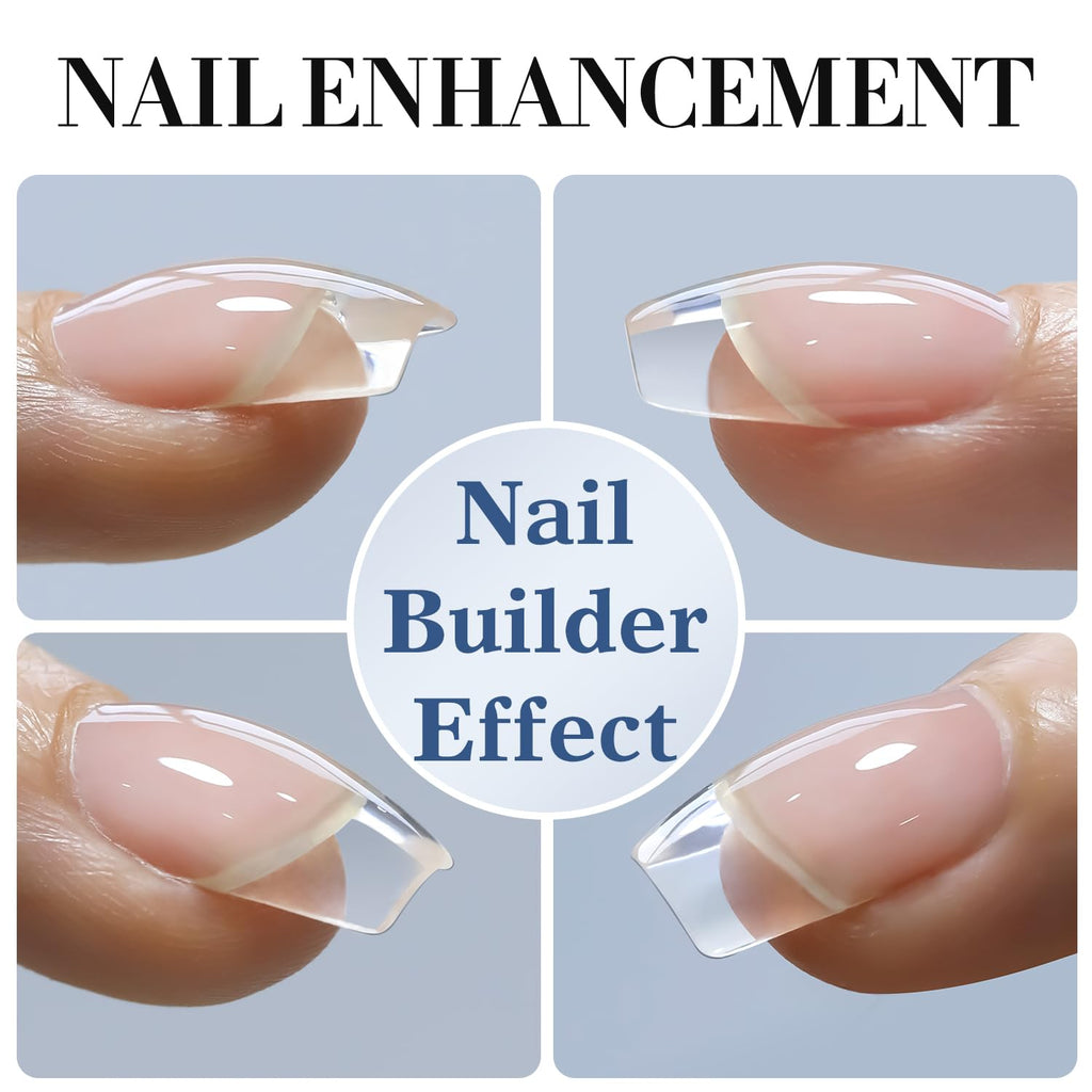 Clear Building Gel for Nails 0.5Oz Nail Strengthener in a Bottle Thickening Extension Structure Gel Polish for DIY at