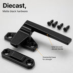 H 38218 Right-Handed, Matte Black, Casement Locking Handle with Offset Base (Single Pack)