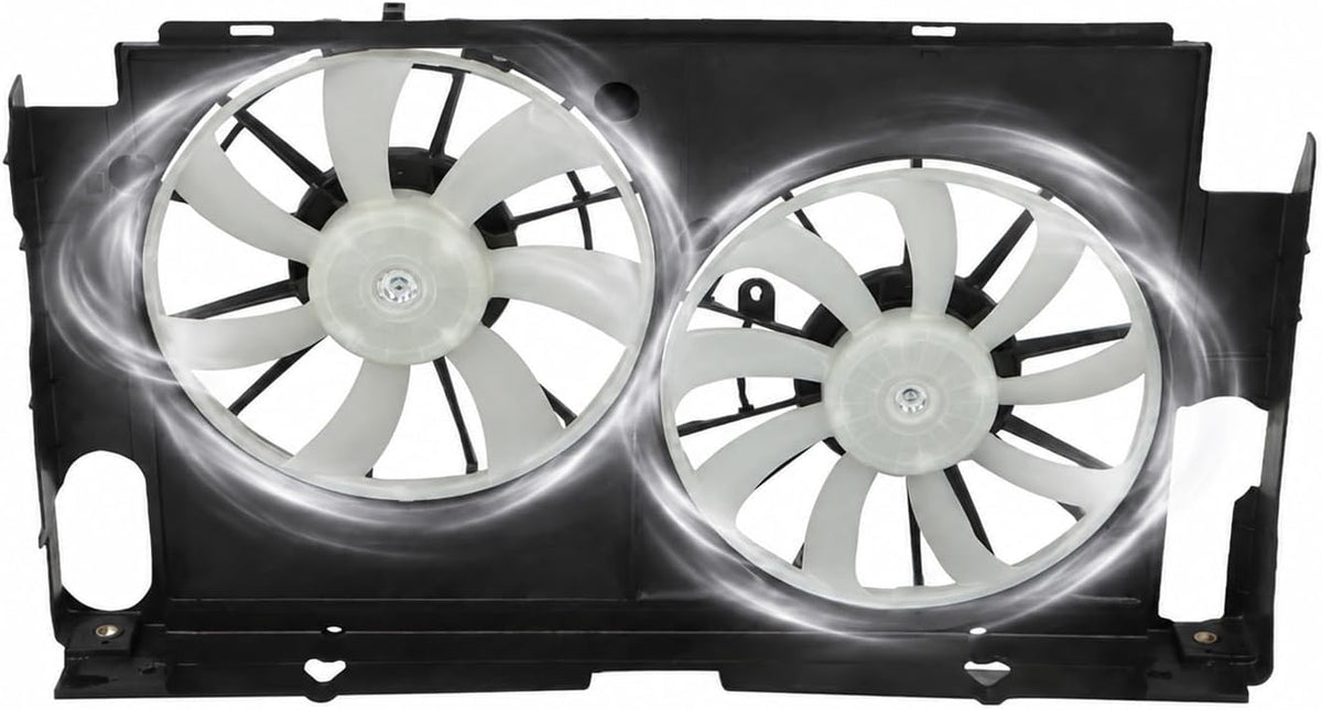 621-557 Radiator Cooling Fan Assembly for 2013-2019 Toyota RAV4 2.5L L4 Replaces OE 623290 163610V330