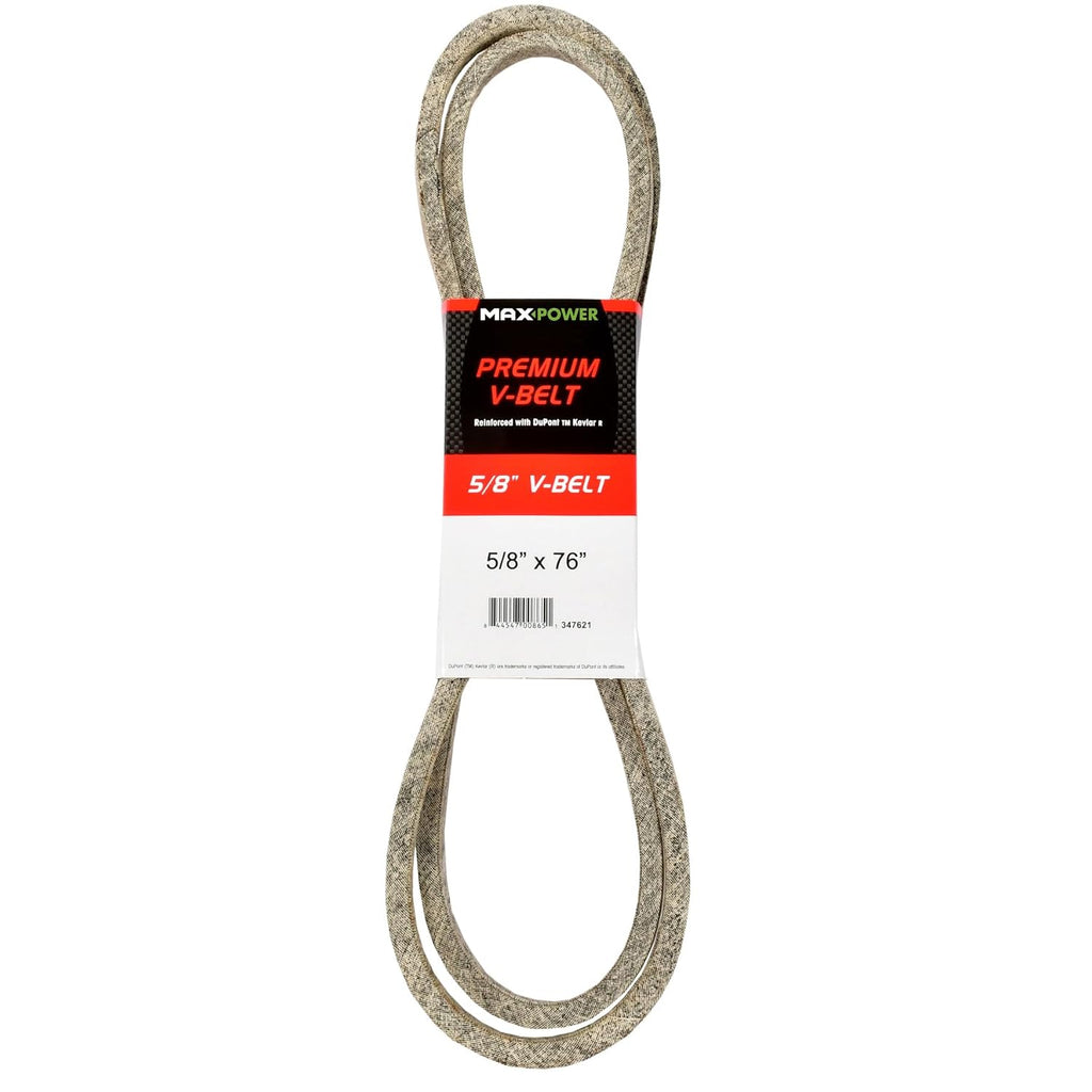 Maxpower 347621 Premium Belt Reinforced with Kevlar Fiber Cords, 5/8" x 76"