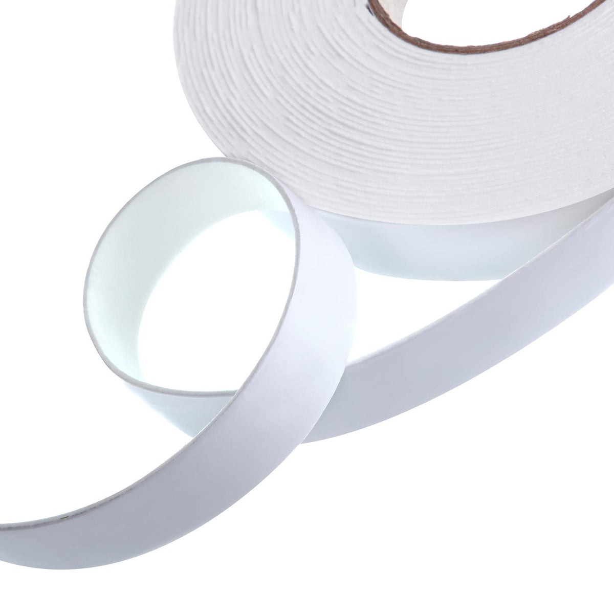 2 Rolls Double Sided Foam Tape for Mounting,1 Inch by 50 Feet,White