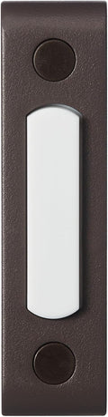 Wired Push Doorbell Button, Oil-Rubbed, Bronze, Metal, Lighted, Surface Mount, Home Improvement, Outdoor