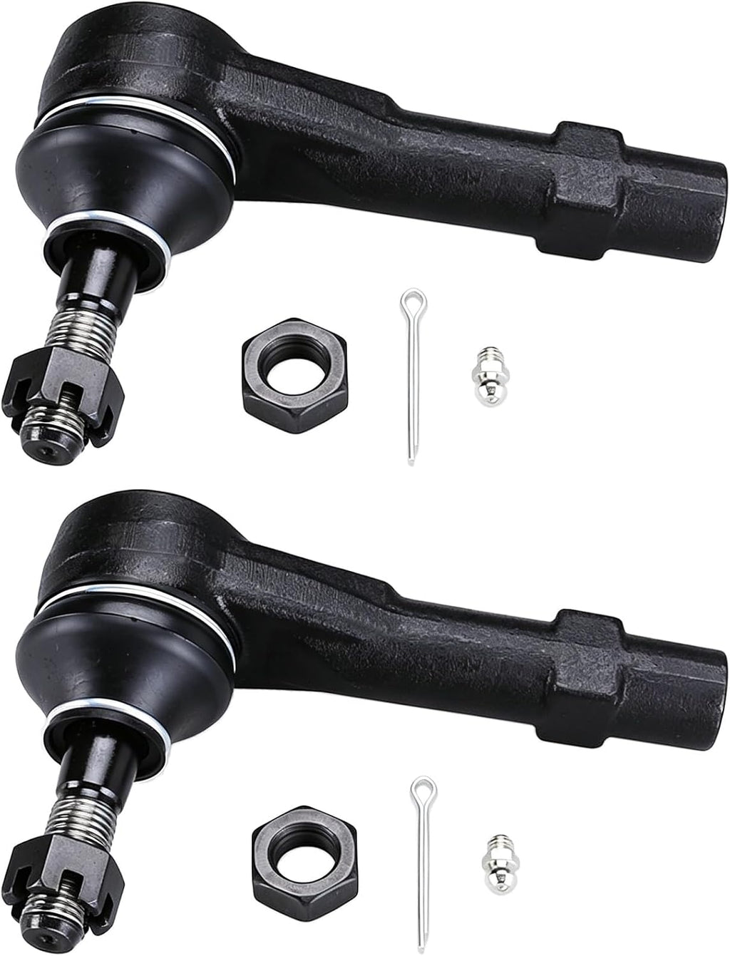 4pc Front Inner Outer Tie Rods for 2001-10 Chevy Silverado 1500 2500 3500HD