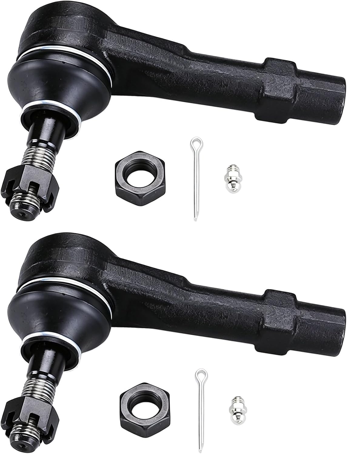 4pc Front Inner Outer Tie Rods for 2001-10 Chevy Silverado 1500 2500 3500HD