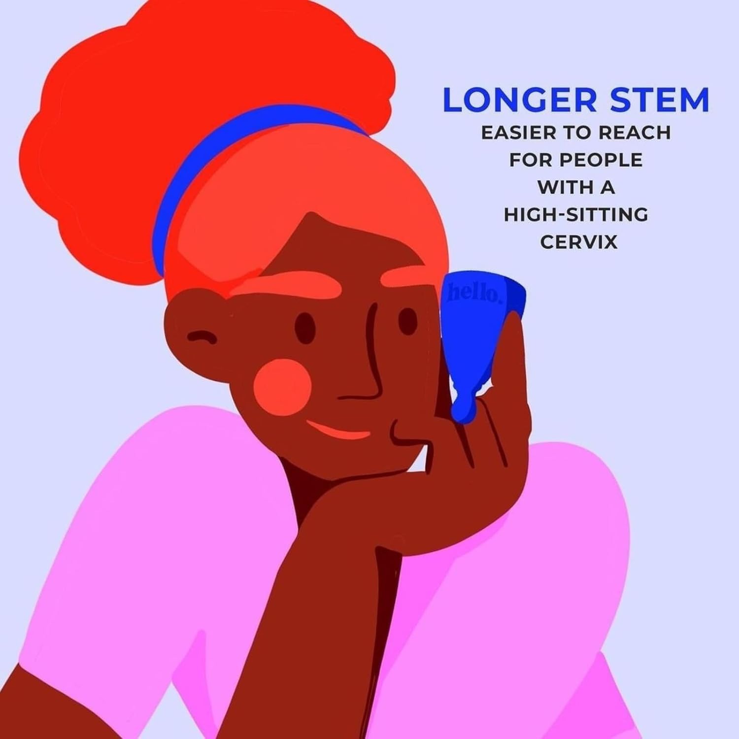 Cup High Cervix Menstrual Cup | Award Winning Reusable Soft Flexible Alternative to Pads & Tampons | Sustainable
