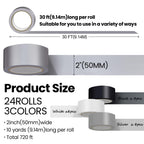 24 Pack Colored Duct Tape Bulk, Plain Color, 10 Yards X 2 Inches