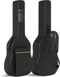 Acoustic Guitar Gig Bag - 0.35 Inch Foam Padding Fit 39-41 Inch, Waterproof, Black with Hanger Loop