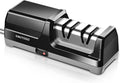 Knife Sharpener, Professional 2-Stages Eleltric Knife Sharpeners with Diamond Abrasives for 20-Degree Straight Edge