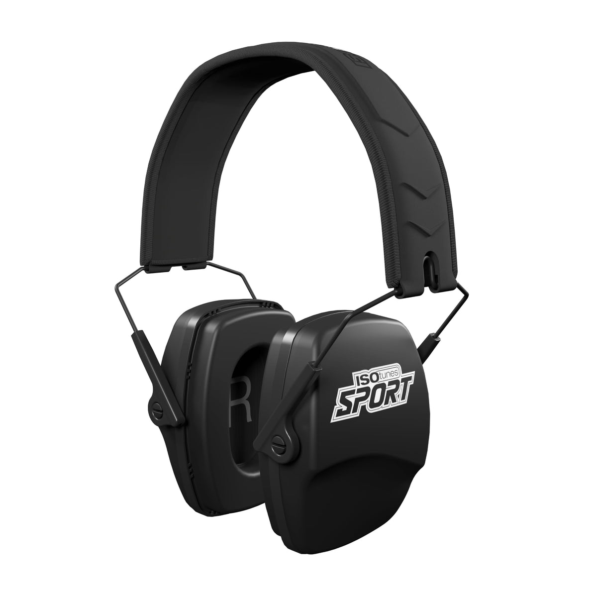 Defy Slim Passive Earmuffs, Ear Protection for Shooting (Black)