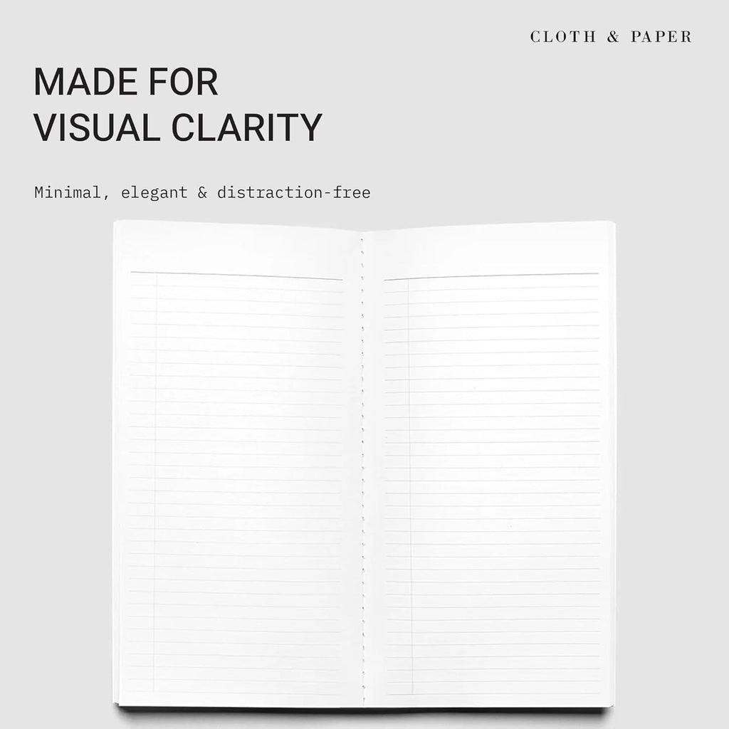 Travel Notebook | Task Planner – Ristretto | A5 Slim To-Do List Planner Notebook 4.3" x 8.3" | Productivity Planner