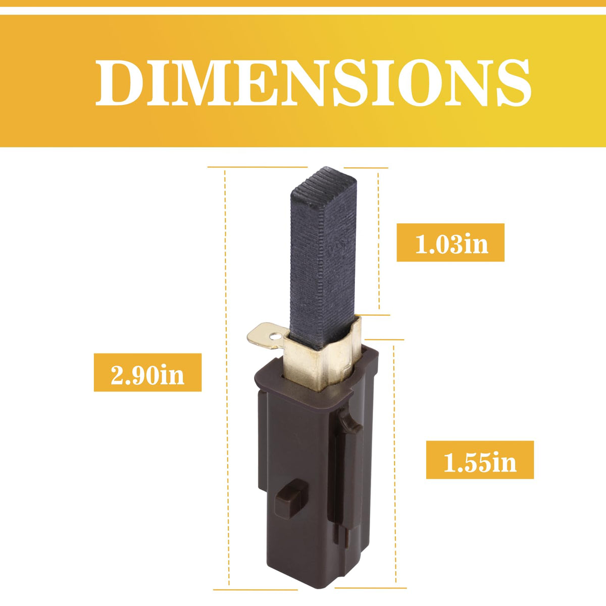 4Pack 2311480 Vacuum Cleaner Motor Carbon Brush,Replacement for Lamb Vacuum