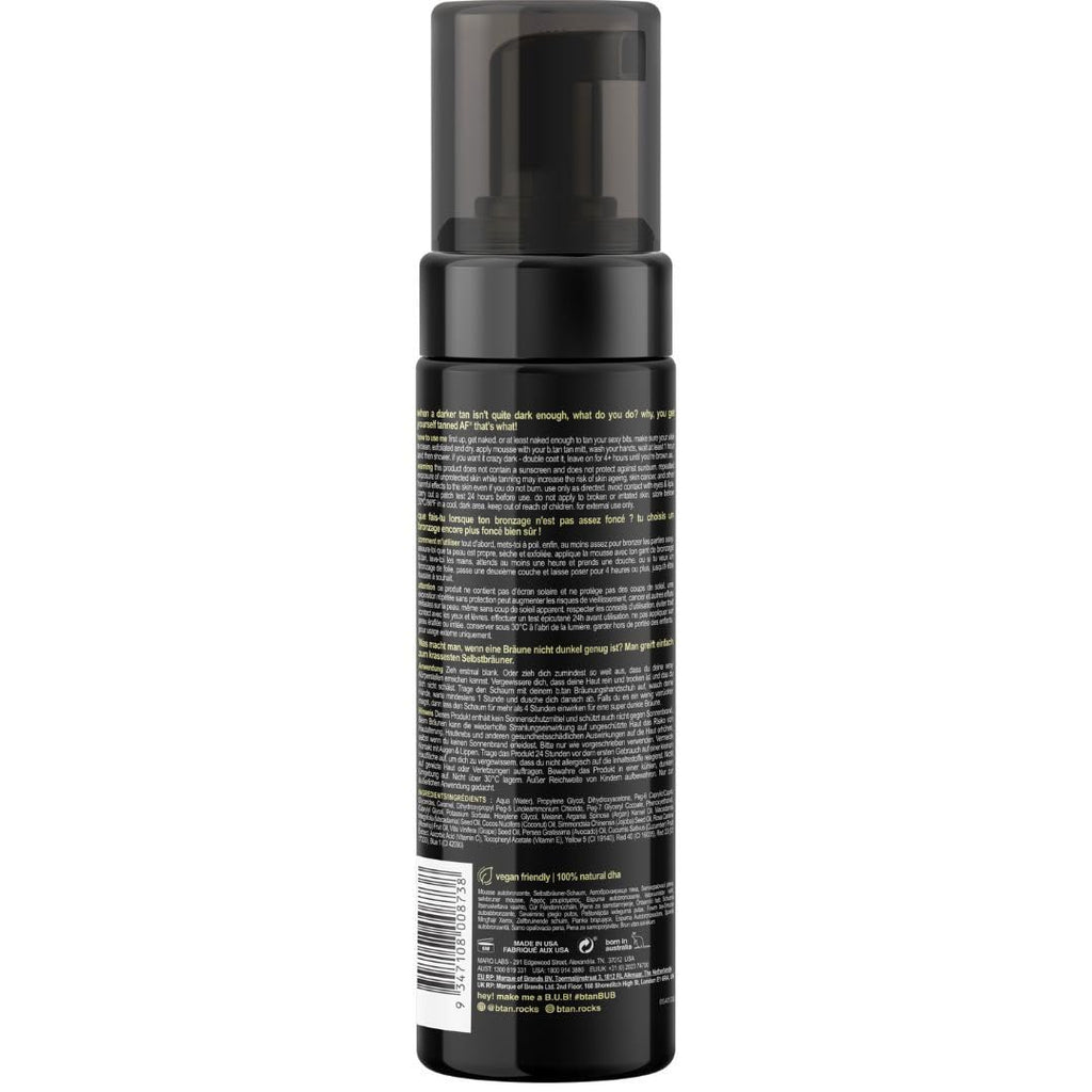 Dark Self Tanner Mousse | Get Tanned - Best, 1 Hour Express Sunless Tanning Foam, No Fake Tan Smell, Ultra Dark