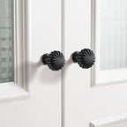 Matte Black Cabinet Knobs，10 Pack Solid Drawer Pulls for Dressers