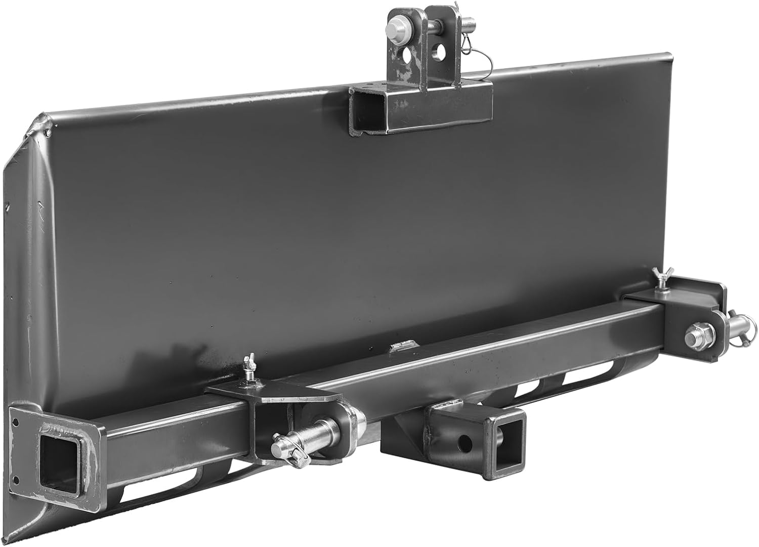 Universal 3-Point Skid Steer Plate, 3/8" Skid Steer Attachment Plate, 7000lbs Skid Steer Mount Plate Steel Adapter