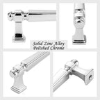 5 Inch Polished Chrome Cabinet Pulls 10 Pack French Style P2501