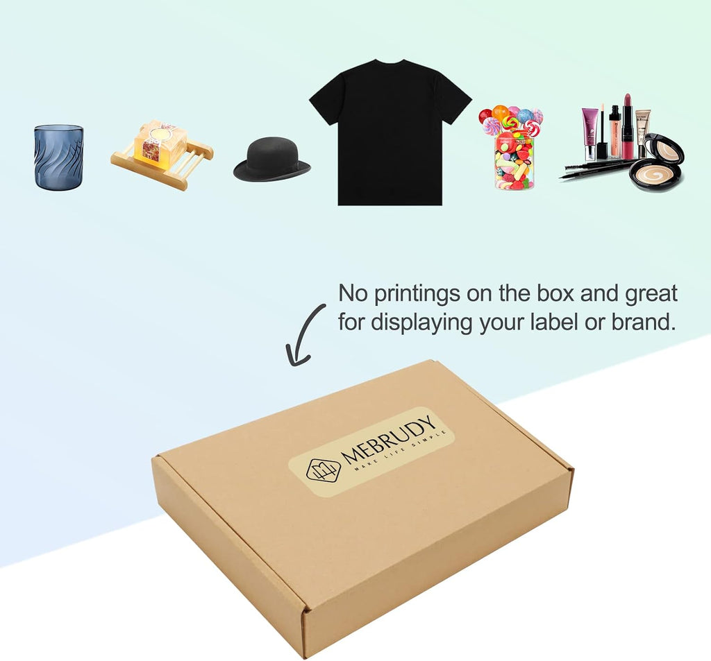 9x6x2 Inches Shipping Boxes Pack of 50, Small Corrugated Cardboard Box for Mailing Packing Literature Mailer
