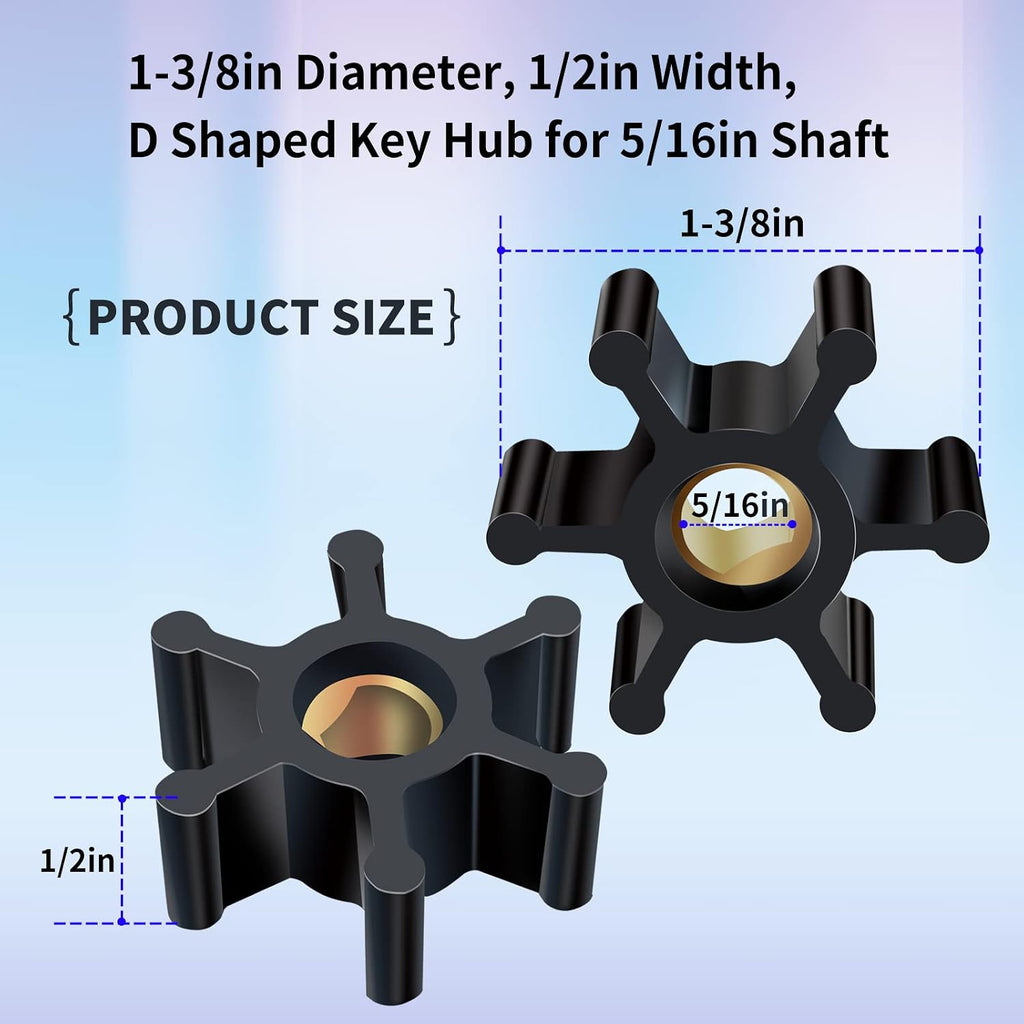 5 Pack Utility Pump Impeller Compatible with Trupow PAS-30 and PDS-30