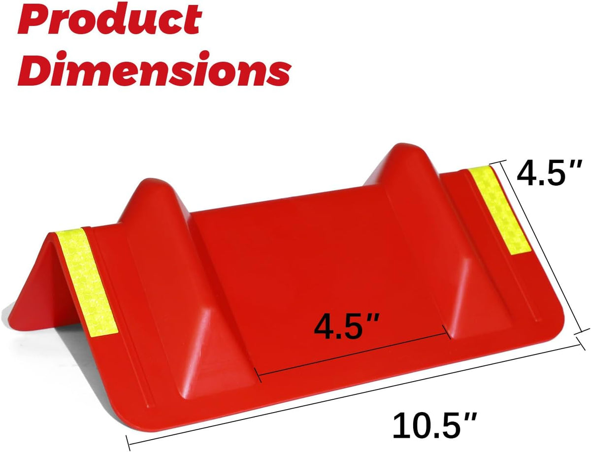 20-Pack Flatbed Cargo Edge Protectors with Reflective Strip, Red