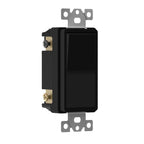 ENERLITES Black 4-Way Decorator Paddle Rocker Light Switch, 15A, 1 Pack