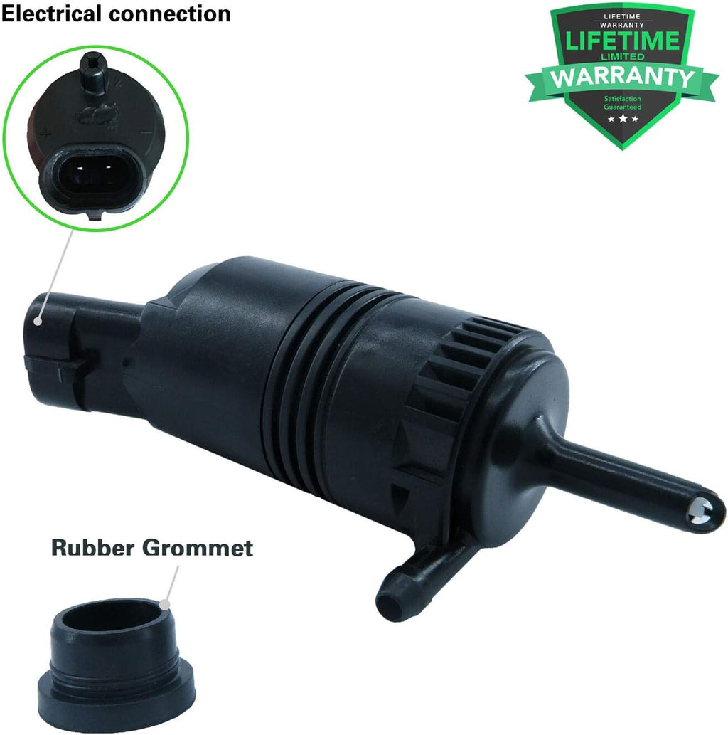 Windshield Washer Fluid Pump Motor With Grommet Replaces 89001122