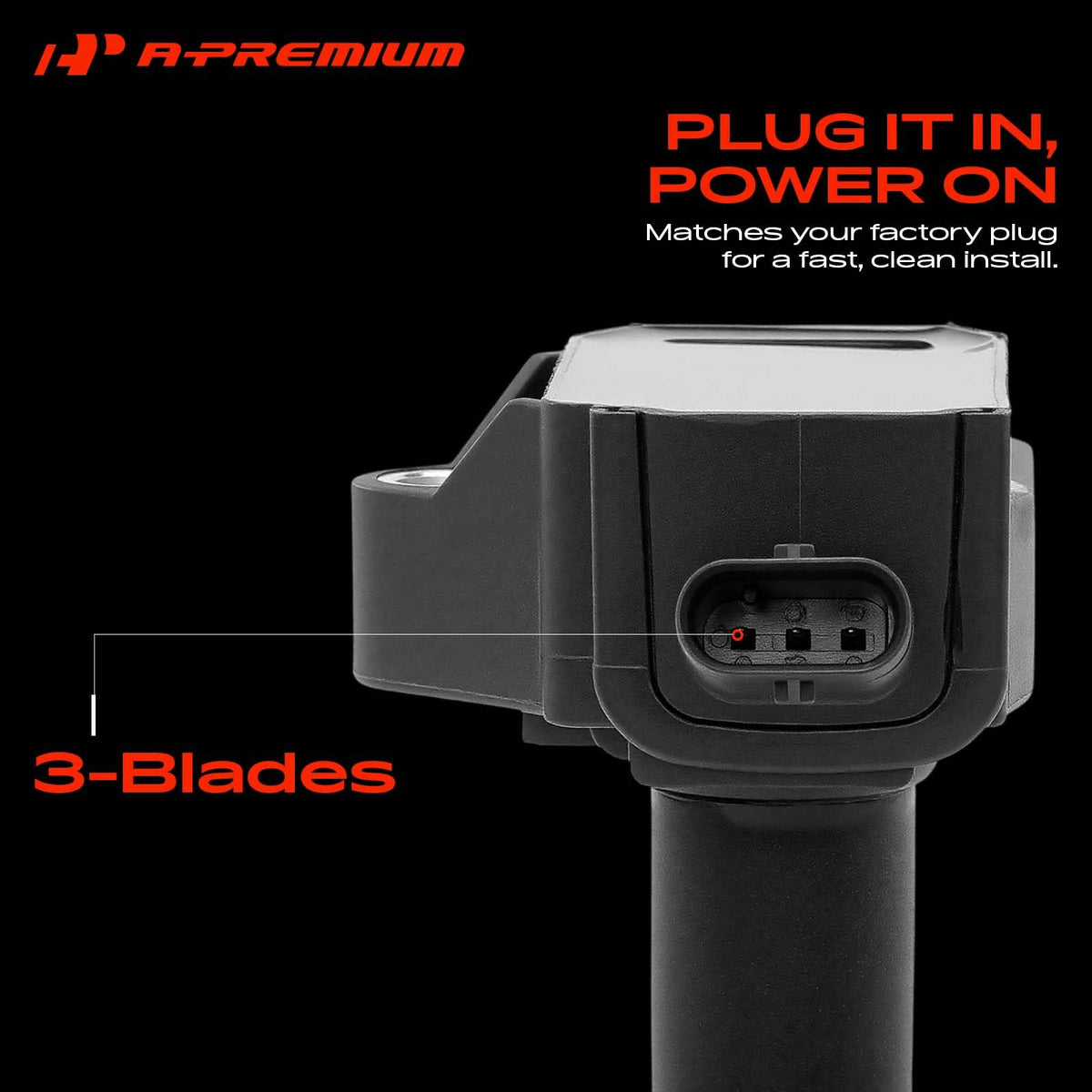 A-Premium Engine Ignition Coil Pack Compatible with Jaguar & Land Rover