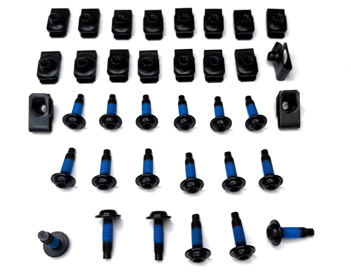 Bumper End Cap Torx Screw & U-Nut 36pc Kit Fits 97-06 Wrangler TJ Hardware