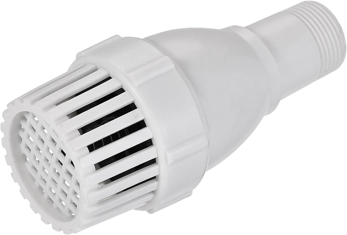 uxcell Foot Valve, G3/4 Thread Filter Strainer Check Valve White Pack of 2