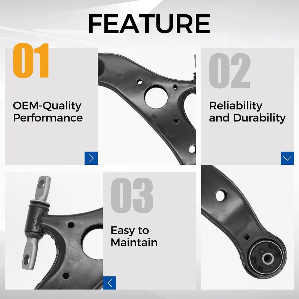 MS86169 MS86170 Front Lower Control Arm Suspension Kit Fit Toyota Sienna