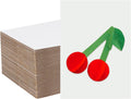 200 Pack 5x7 inch White Corrugated Cardboard Sheets