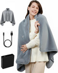 Cordless Heated Blanket,Battery Powered Carbon Fiber Electric Heated Throw, Machine Washable, Long-Lasting for Home