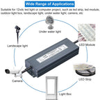 LLTOP 12V DC LED Driver Waterproof IP67 Power Supply 300W 25A
