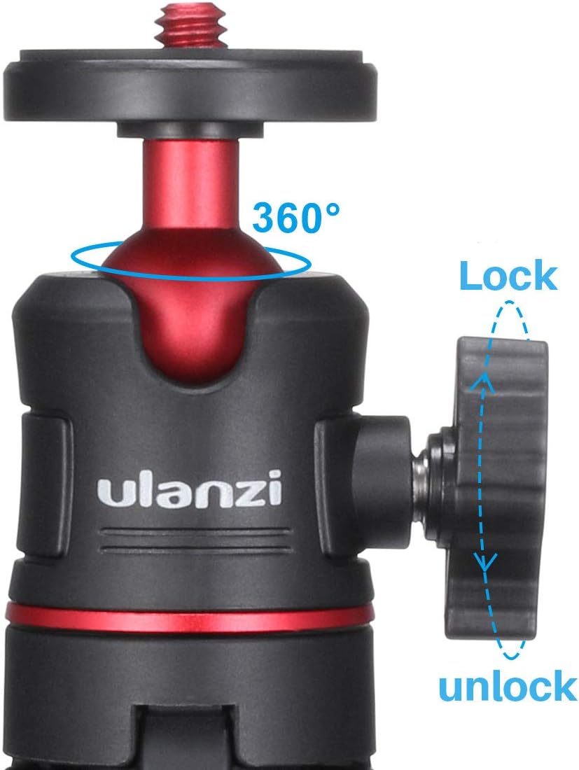 MT-08 Mini Extension Pole Tripod for Phone Camera | Extends to 21.3in, Phone Holder Included w Cold Shoe Mount