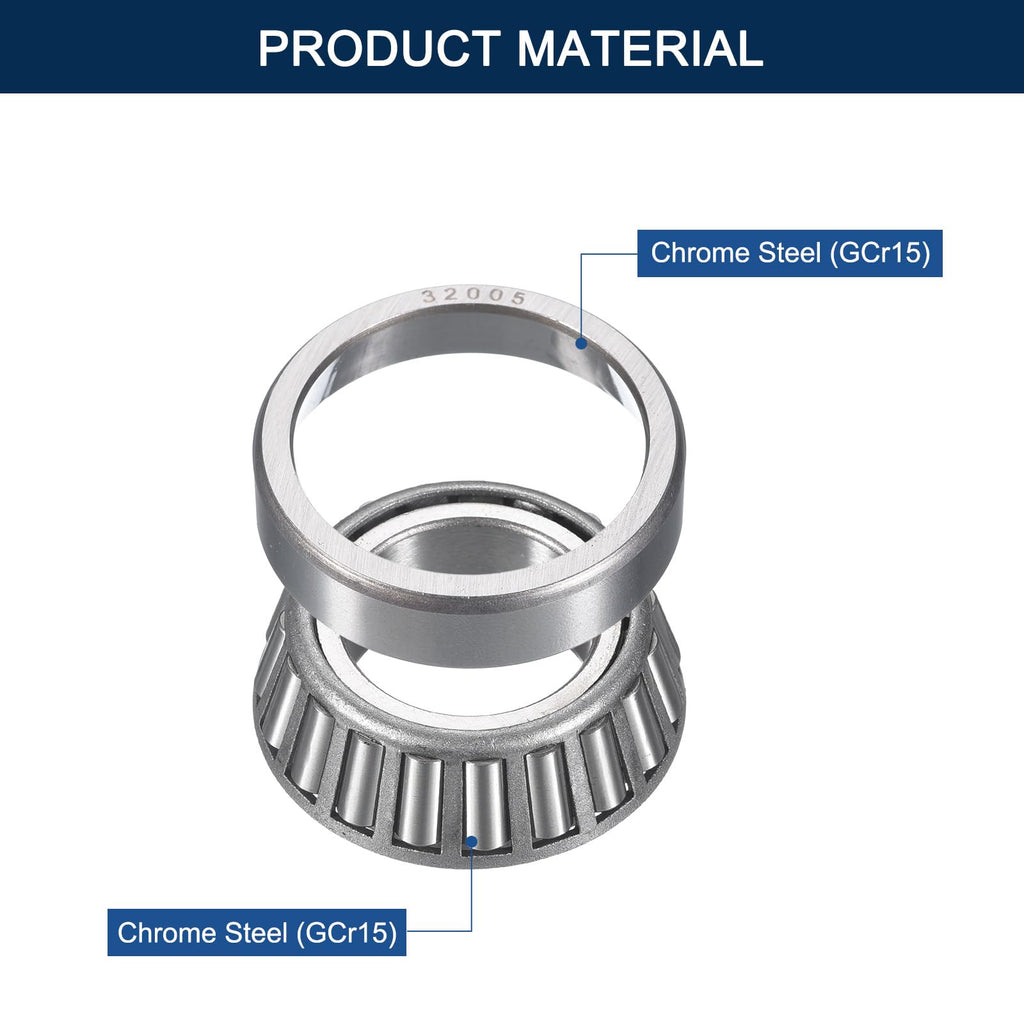 HIPicco 32005 Tapered Roller Bearing Cone and Cup Set