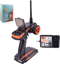 Flysky FS-GT2 RC Transmitter with FS-GR3E Receiver, 2.4GHz 2 Channels Radio Controller and 3 Channels Receiver for RC