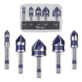 Vearter 1/4'' to 3/4'' Countersink Drill Bit Set 5PCS with 1/4" Hex Shank