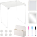 Locker Accessories Kit, Locker Organizer Kit with Locker shelf, Magnetic Mirror and Whiteboard, Pen Holder, Magnets