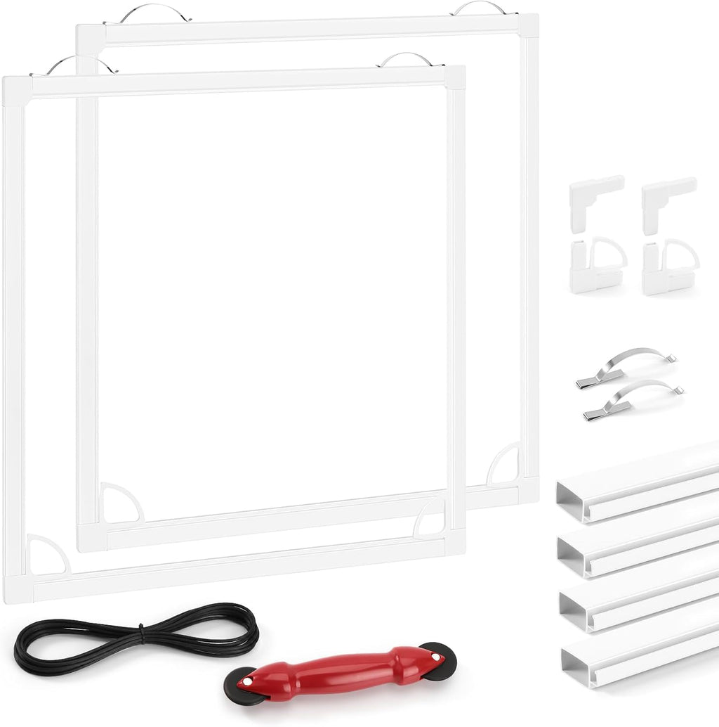 2 Sets Window Screen Frame Kit 5/16 in x 1/8 in x 36 Inch Build or Repair Window Screens – Cut to Size，No Mesh