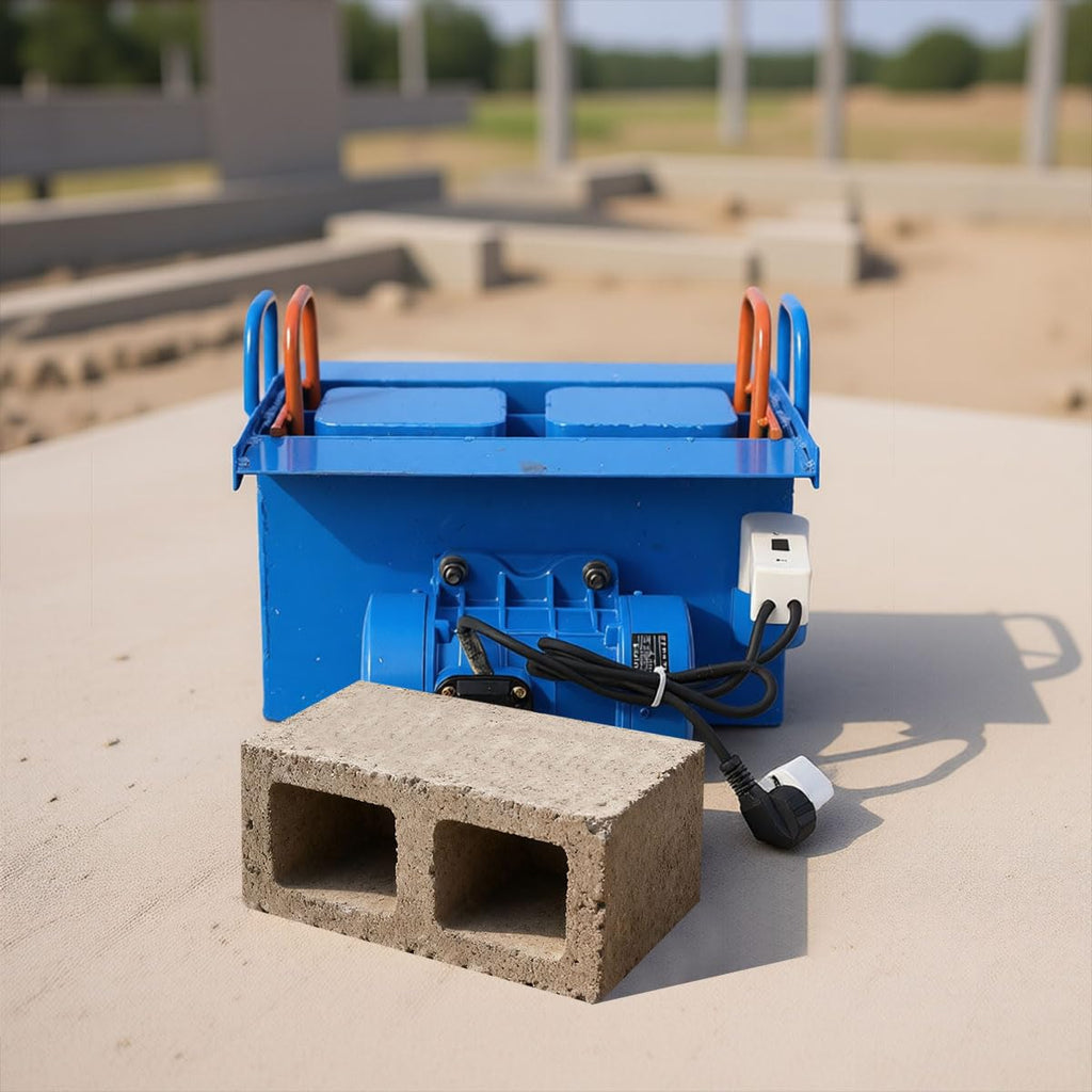 Concrete Block Making Machine for Construction, 110V 550W Hollow Block Making Machine, 2 Holes Brick Size 15.74 *
