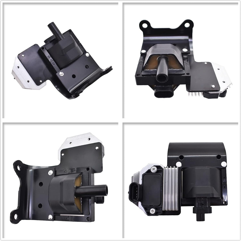 WFLNHB Ignition Coil DR-49 with Ignition Module D577 Replacement for Chevy