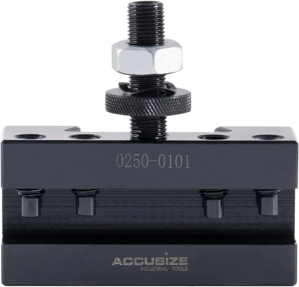 Accusize Industrial Tools AXA Turning and Facing Holder, for 1/2'' Turning Tools, Quick Change Tool Holder, Style 1, 0250-0101